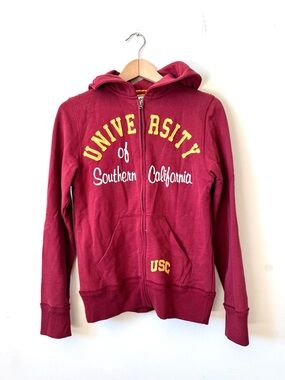 University of Southern California (USC) Sz S Full Zip Hoodie 100% Cotton.